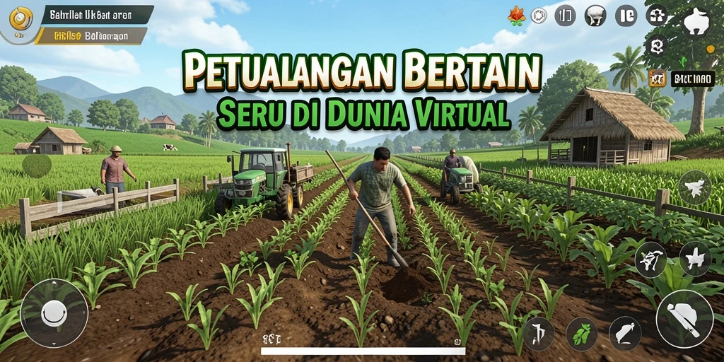Gameplay seru dan interaktif di dunia pertanian.
