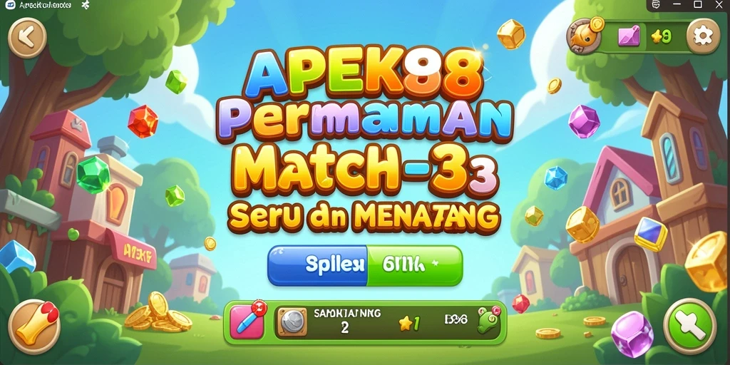 Tampilan gameplay APEK88 yang penuh warna dan seru.