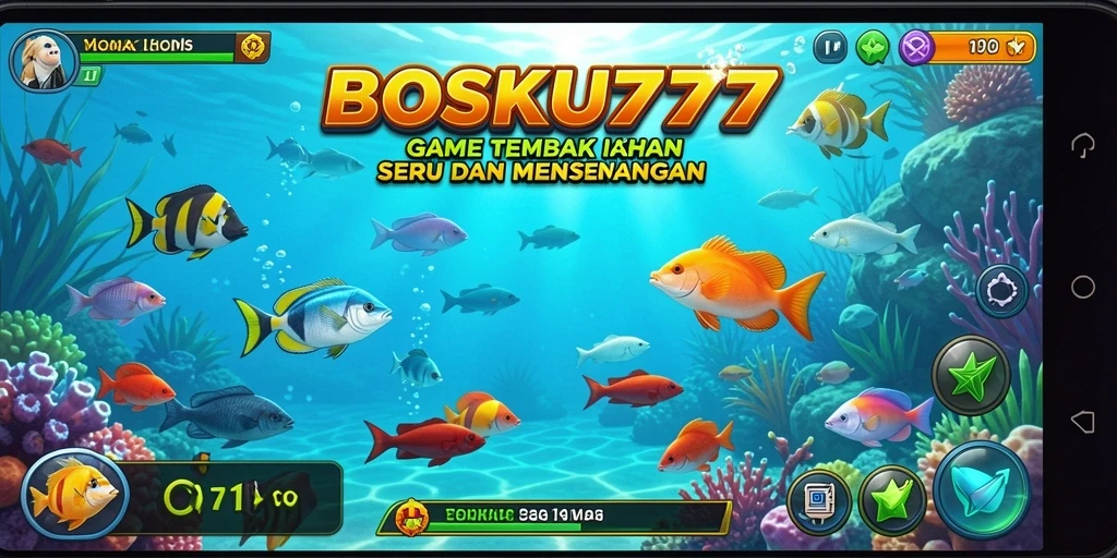 Gameplay seru Tembak Ikan di BOSKU777 dengan grafik menawan.