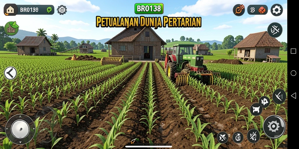 Tampilan seru gameplay pertanian di BRO138.