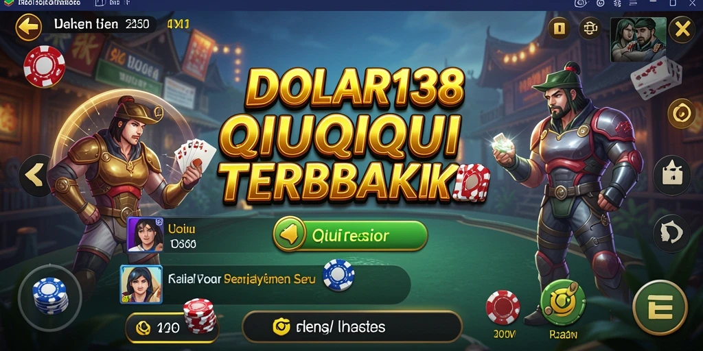 Screenshot DOLAR138 menunjukkan suasana permainan QiuQiu yang mendebarkan.
