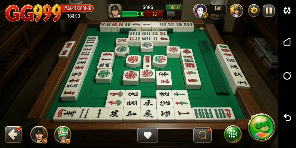 Screenshot GG999 menampilkan gameplay Mahjong yang mengasyikkan.