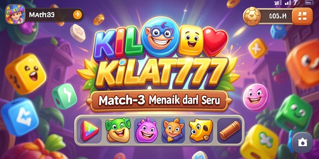 Tampilan gameplay KILAT777 dengan kombinasi warna-warni yang menarik.