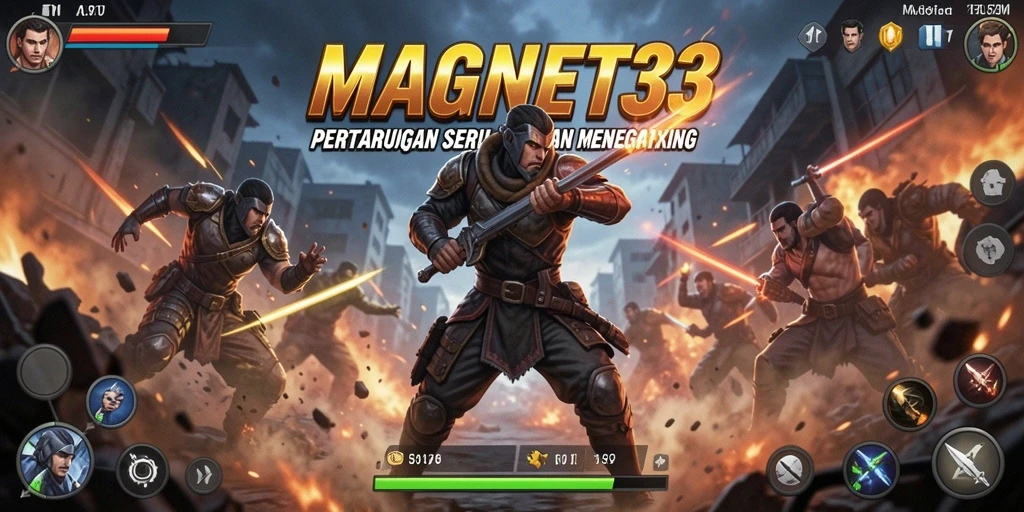 Tangkapan layar menampilkan pertarungan epik dalam MAGNET33.